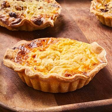 quiche lorraine, quiche bacon y queso