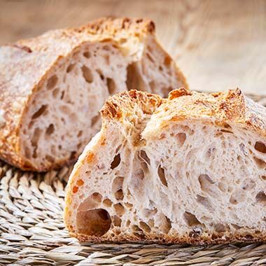 Pan de hogaza de trigo